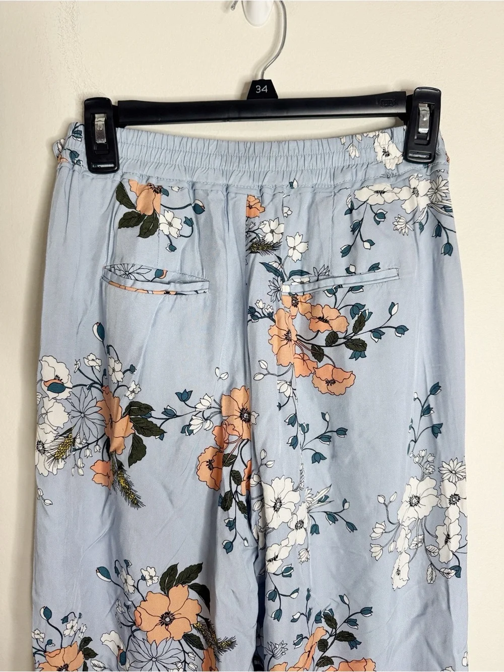 J.Crew High-rise pajama style pastel pants in garden floral cottagecore size 00